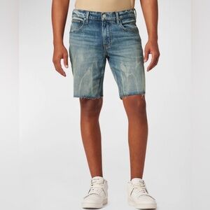 Hudson Men’s Kirk Cut Off Denim Shorts 32 NWT